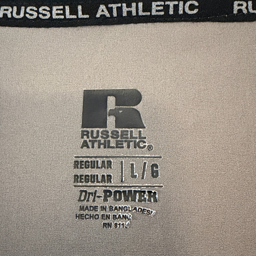 Russell Athletic‎ Dri-Power Men’s  Tan Lightweight Hooded Windbreaker Jacket, L - Picture 2 of 5